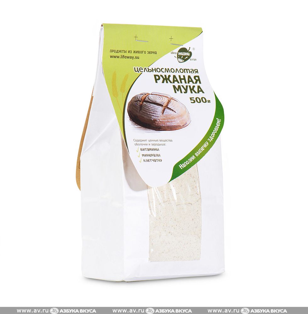 Мука Образ Жизни Алтая ржаная цельносмолотая, 0.5 кг