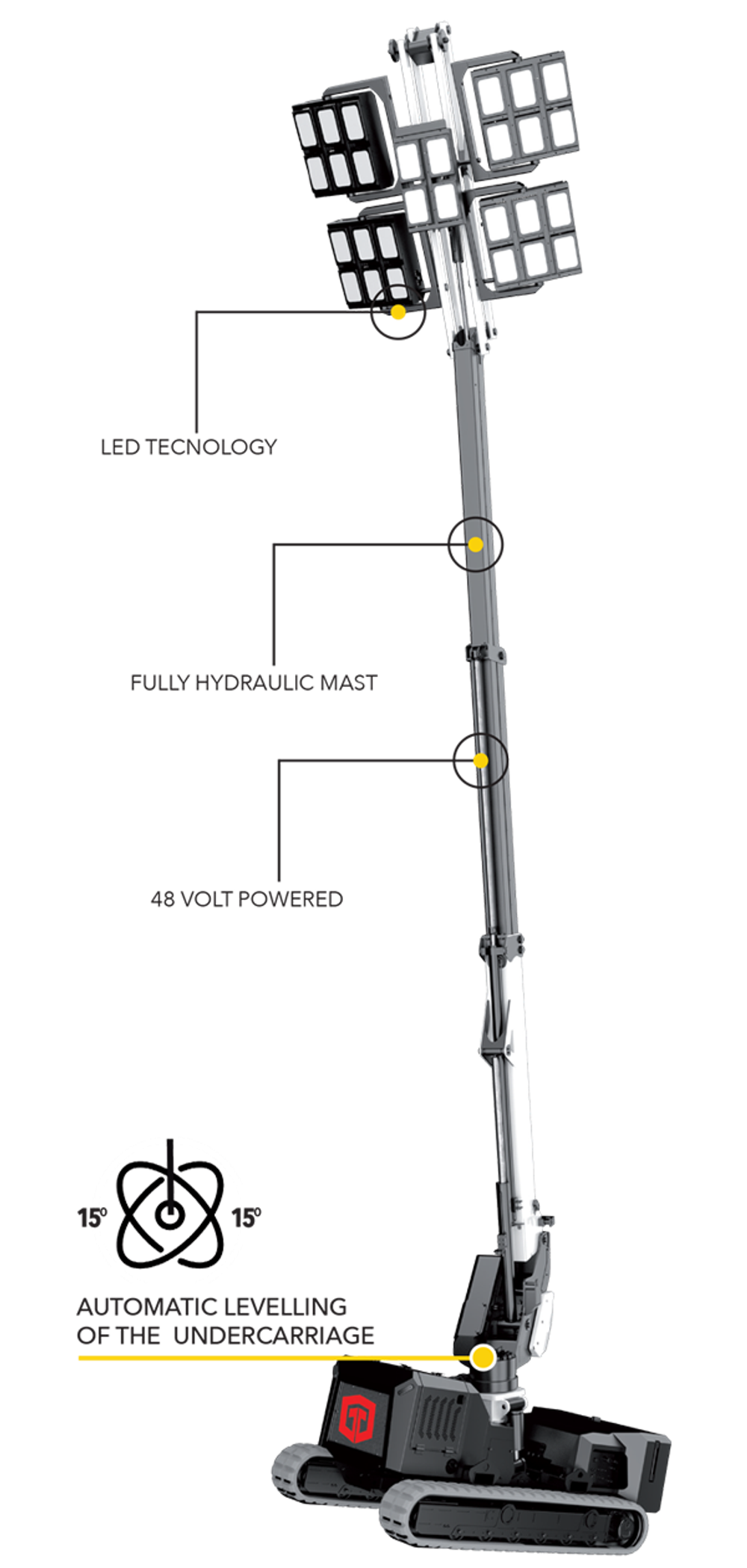 TRIME X-MINE MONSTER подвижная осветительная башня