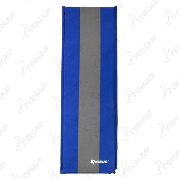 Коврик самонадув. 190x65x6 синий/серый (N-006-BG) NISUS