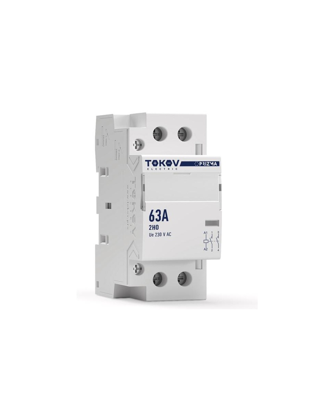 Контактор модульный 36мм 63А 230В АС 2НО PRIZMA TOKOV ELECTRIC TKE-PZ-MC-2-63-230-20