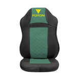 Чехлы FOTON Auman (экокожа, черный, зеленая вставка)