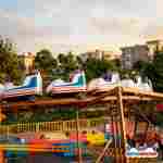 Детская американская горка «Звёздный болид», 5 кабинок 10 мест, 30×15×3,2 м