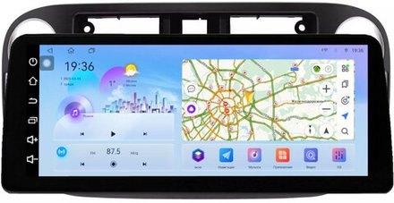 Магнитола для Volkswagen Tiguan 1 2011-2016 (аварийка прямоугольная, рамка чёрная 9) - FarCar монитор 12.3" 2K QLED на Android 14, TS10, CarPlay, 4G SIM-слот