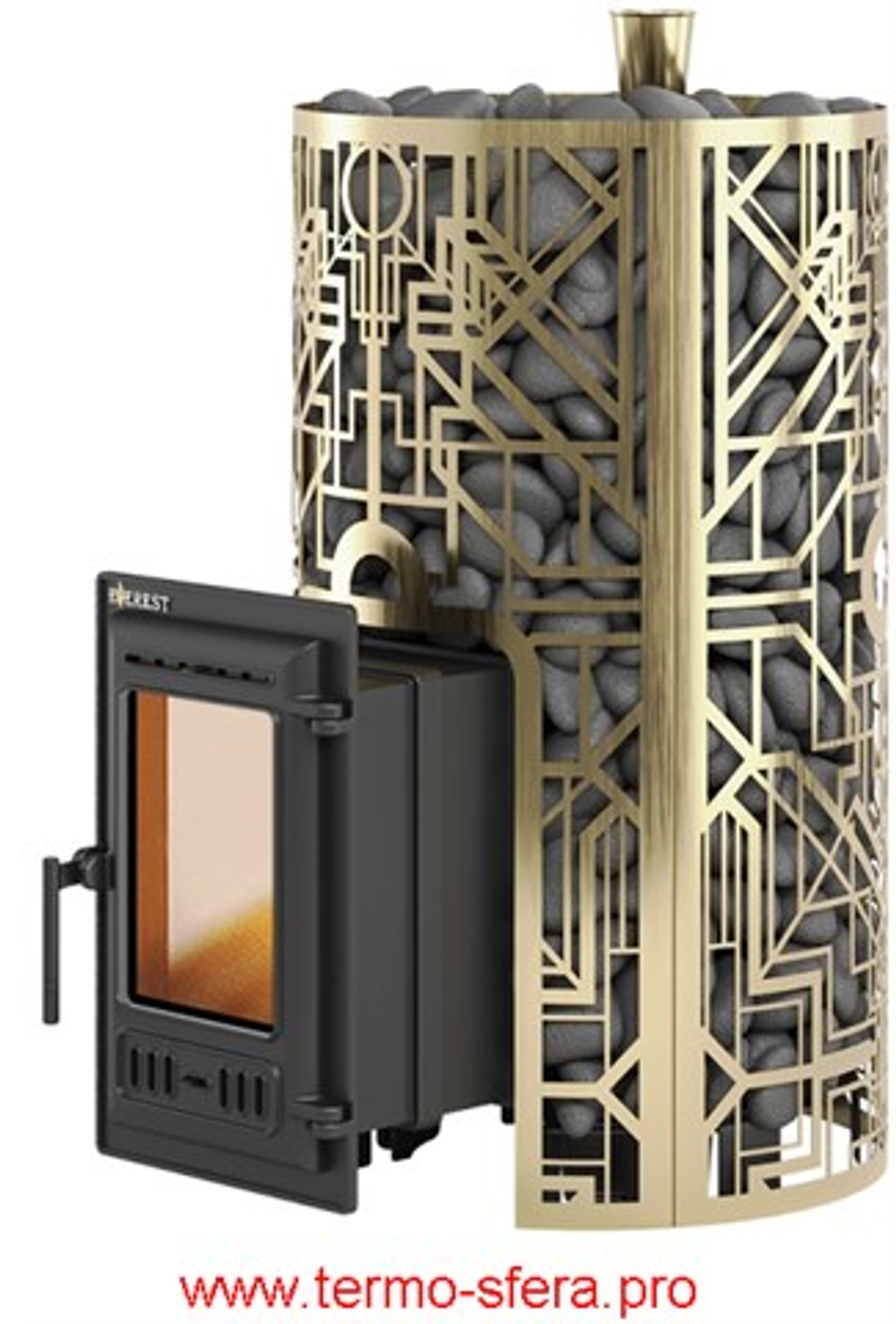 Печь для бани Эверест "Steam Master" GALAXY 24 (310) ЧУГУН GOLD
