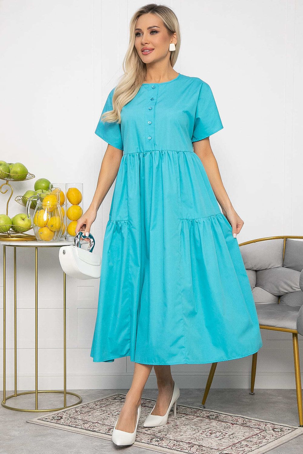 Платье Вельс (морская волна) П13602-36М LT Collection