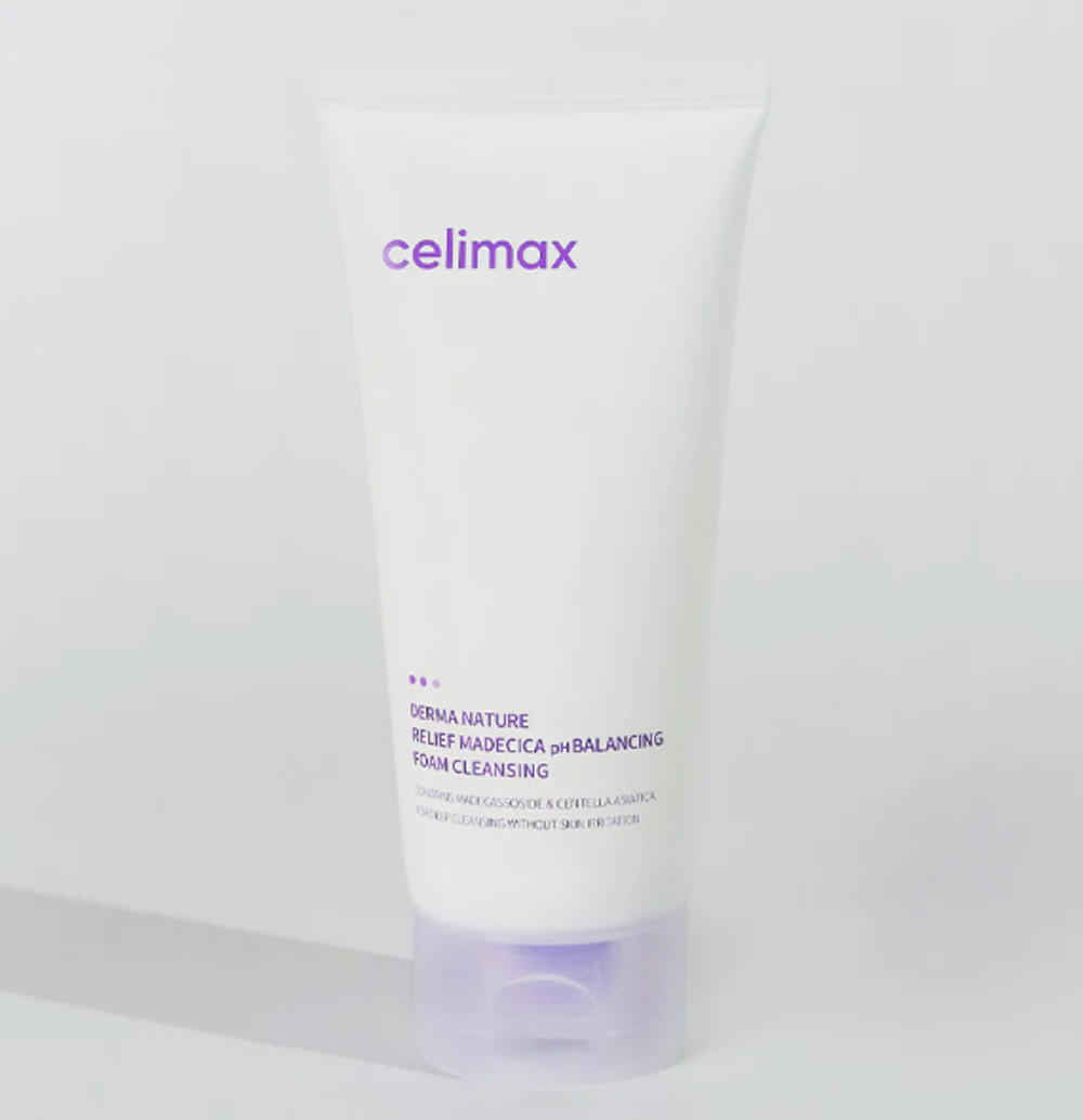 CELIMAX Балансирующая пенка для умывания Derma Nature Relief Madecica pH Balancing Foam Cleansing (150 мл)