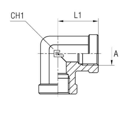 Соединение PS90 BSP 1/8"
