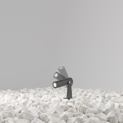 Уличный грунтовый светодиодный светильник Maytoni   O050FL-L2GF3K