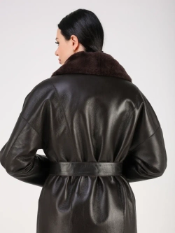 Дубленка зимняя шуба натуральная двухсторонняя оверсайз