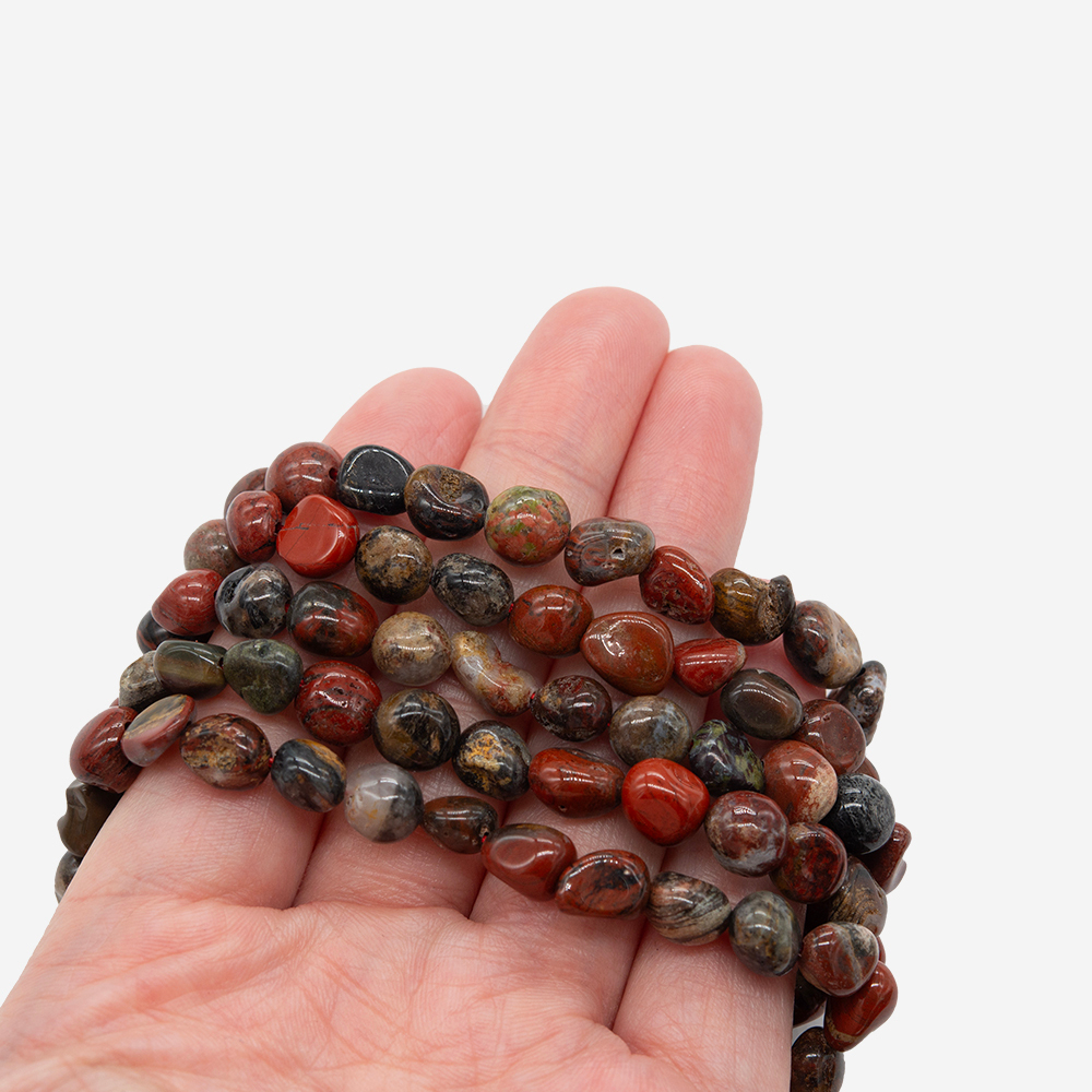 Яшма "Пикассо" натуральная, фриформ, 6-10мм