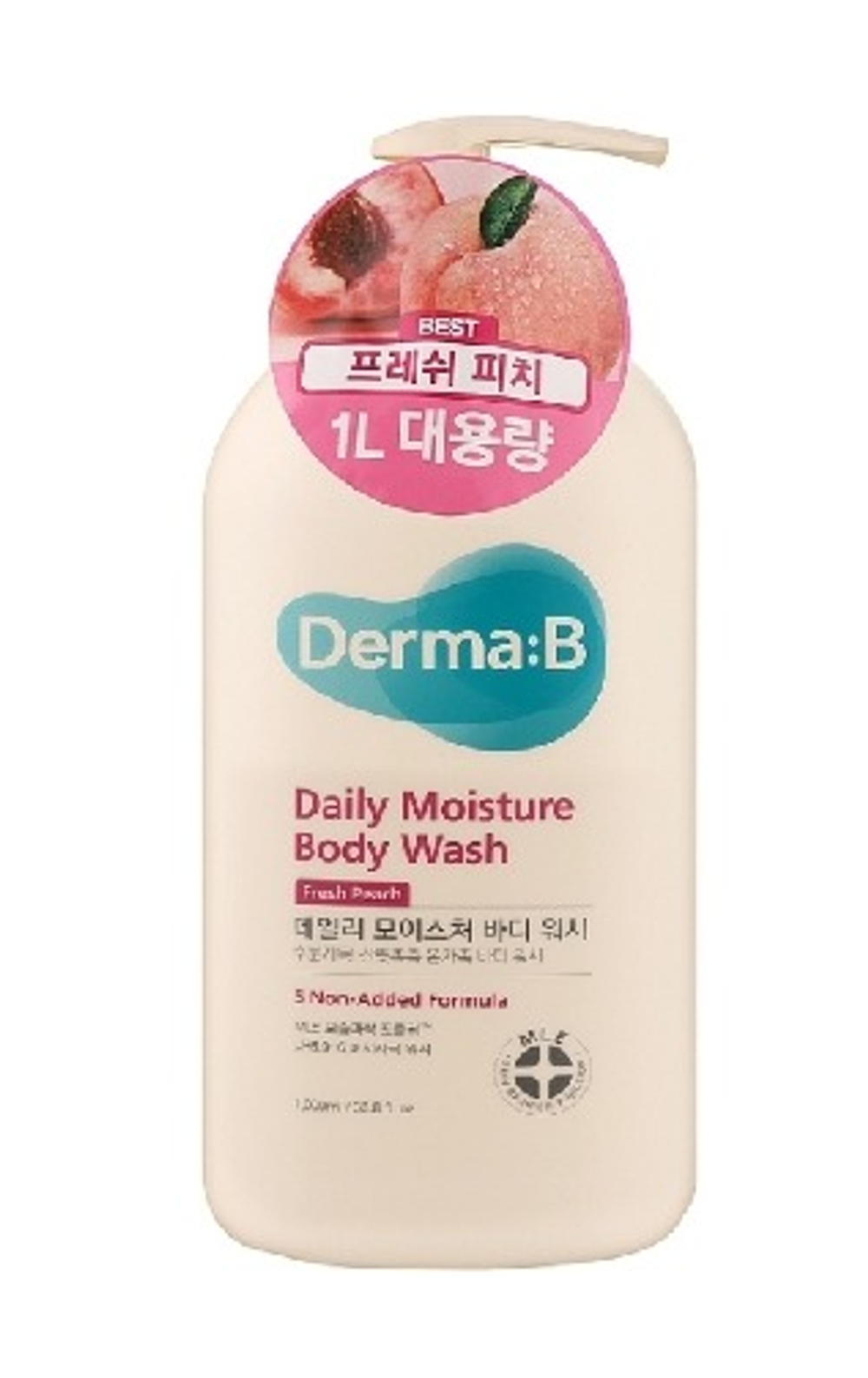 Derma B Daily Moisture Body Wash (Peach) 1000 ml Ламеллярный гель для душа