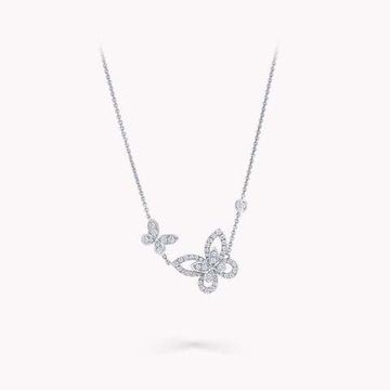 Колье Graff Double Butterfly Silhouette Diamond Pendant