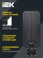 Светильник светодиодный консольный ДКУ 1011-150Ш 5000К IP65 IEK