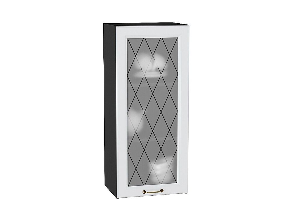 Шкаф верхний с 1-ой остекленной дверцей Ницца