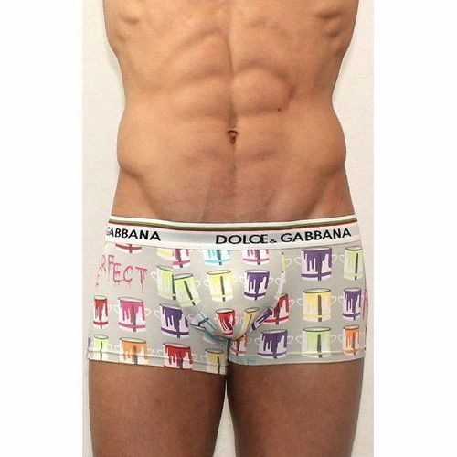 Мужские трусы боксеры серые D&amp;G Grey Painting Boxer