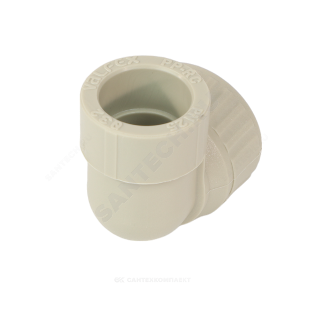 Угольник PP-R комбинированный серый Дн 25х1/2" ВР VALFEX 10125125Г