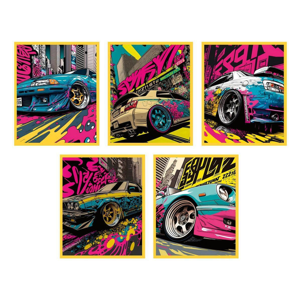 Тетрадь А5 48л клетка "Скорость и драйв2" (Эксмо)