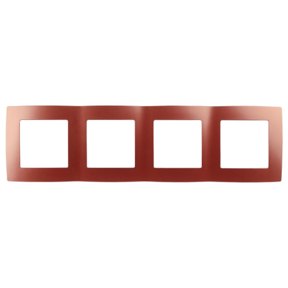 12-5004-24 ЭРА Рамка на 4 поста, Эра12, охра | Эра 12 Охра