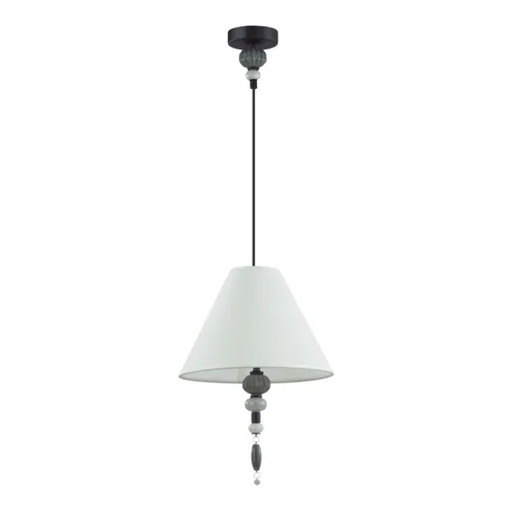 4896/1 MODERN ODL_EX23 163 черный матов./серый/молочный металл/керамика/ткань Подвес E27 1*60W SOCHI