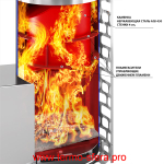 Печь для бани Эверест "Steam Master 60 INOX" Талькохлорит, S-40