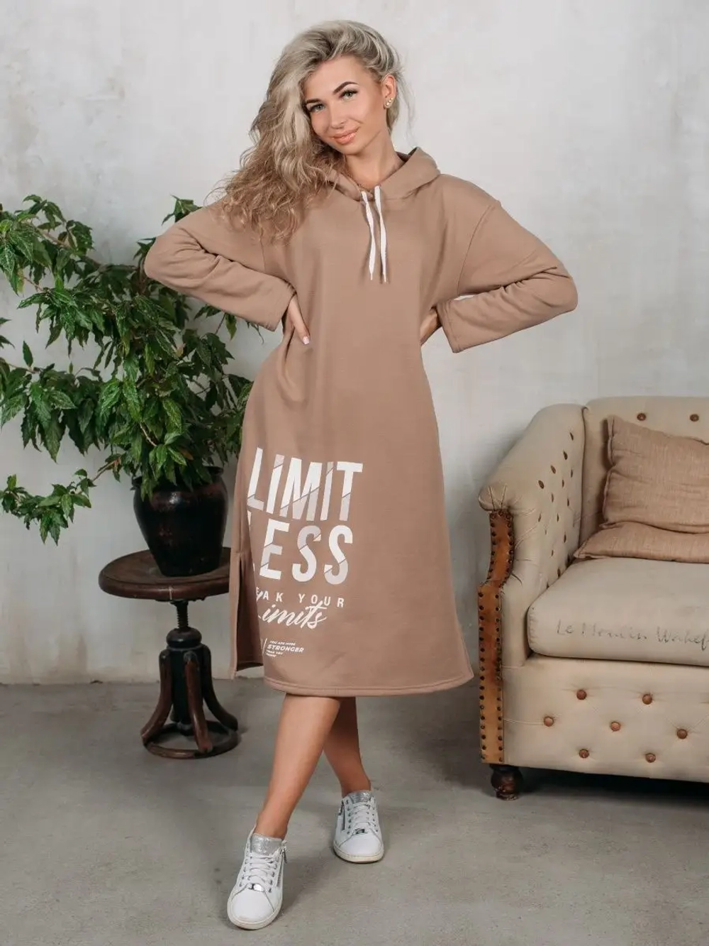 Туника теплая с длинным рукавом