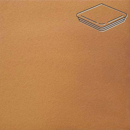Stroeher - Keraplatte Terra 307 weizengelb 345x345x12 артикул 9331 - Угловая клинкерная ступень - флорентинер