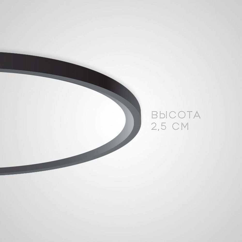 Потолочный Светильник Extraslim D100 Black By Imperiumloft