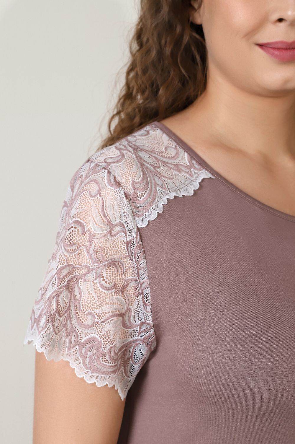 Ночная сорочка Азарт Виотекс КАПУЧИНО