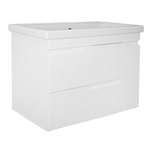 Комплект Тумба Azario KANTRI 80/2 800х460х650 подвесная, с раковиной Фостер 80, белый глянец (CS00097253)