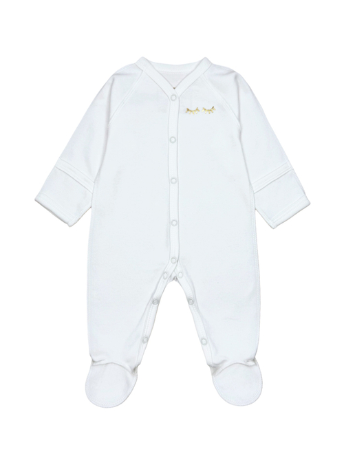 Комбинезон Sleep White (реснички) (56,62)