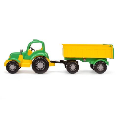 Трактор "Крепыш" с прицепом №1 (Полесье)