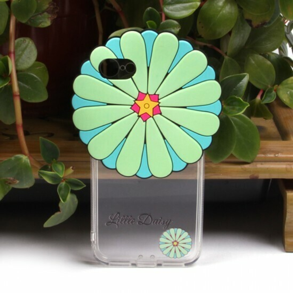 Силиконовый чехол "Цветы" для iPhone 7, 009871