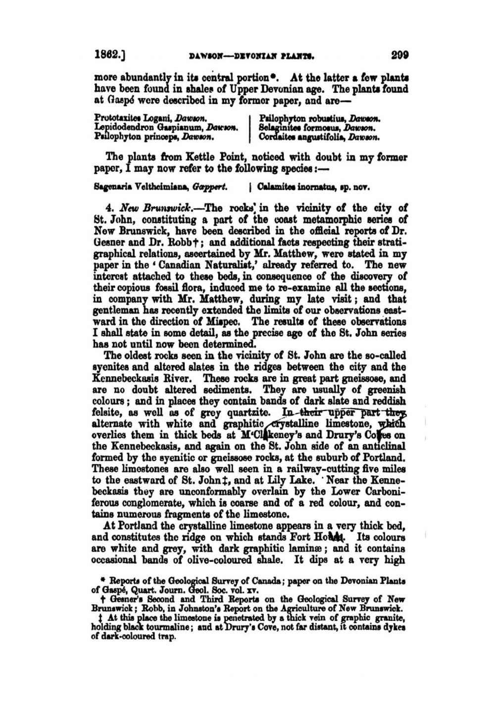 On the flora of the Devonian period in north-eastern America microform | J.W. Dawson
