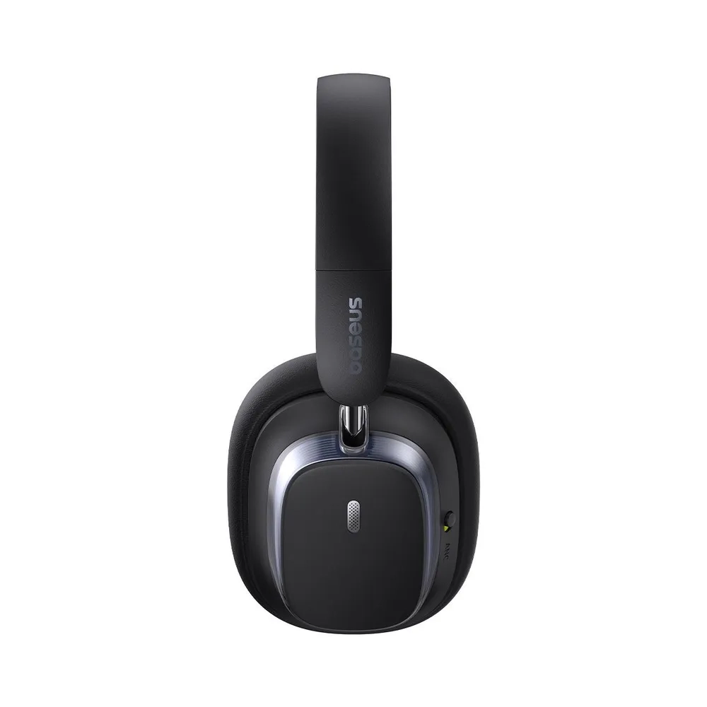 Наушники Baseus Bowie H1s, Bluetooth 5.4, шумоподавление, чёрные