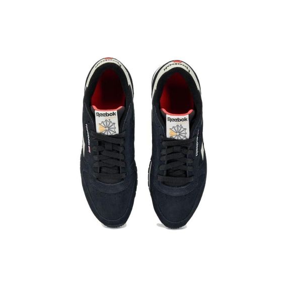 Reebok Classic Leather Беговые кроссовки Низкие Черные Унисекс