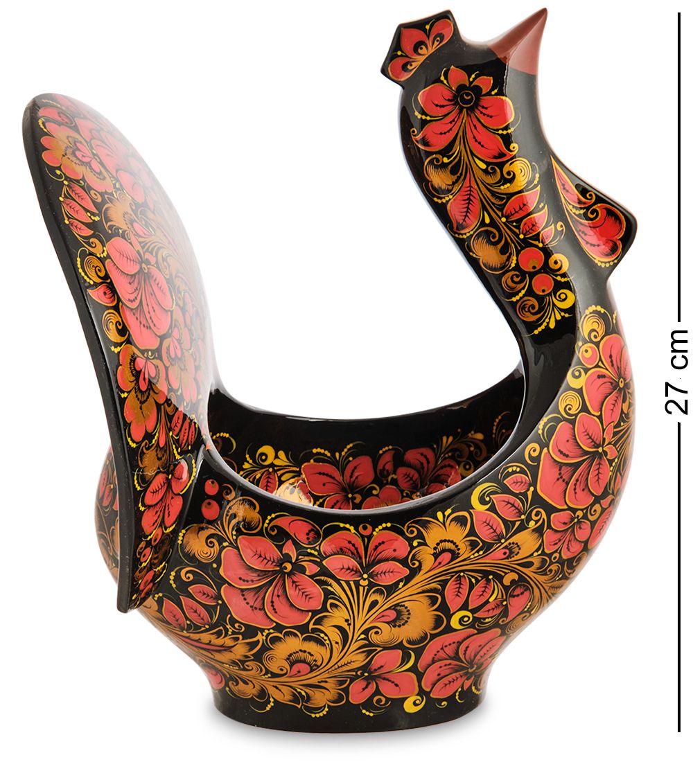 Народные промыслы ХЛ-018 Ковш-глухарь 300*200*250 (Хохлома)