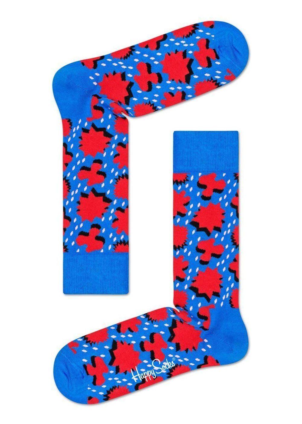 Носки унисекс Comic Relief Sock с цветными фигурами (Размер: 25) (Цвет: серый)