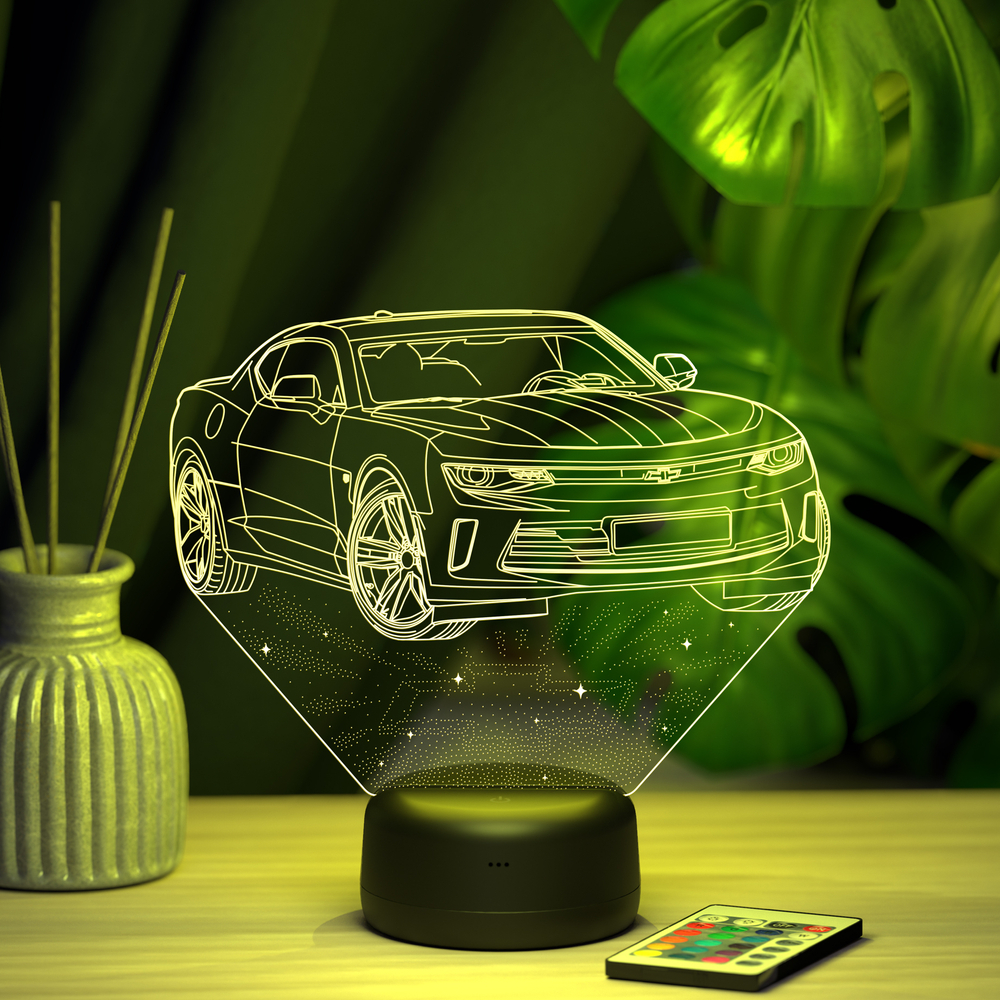 Светильник "Автомобиль Chevrolet Camaro №2" (Шевроле Камаро)