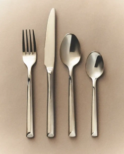 ZARA HOME НАБОР СТОЛОВЫХ ПРИБОРОВ ИЗ КОВАНОЙ СТАЛИ ( 4 ПРЕДМЕТА), СТАЛЬНОЙ