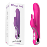 Ярко-розовый вибратор-кролик Missile Rabit - 23,5 см. (Цвет: ярко-розовый)