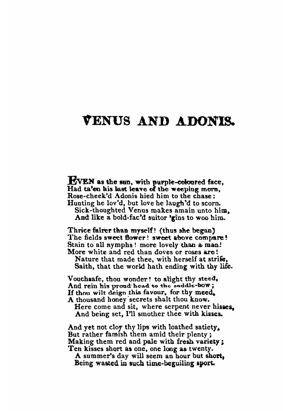 The Poems of William Shakespeare | Уильям Шекспир