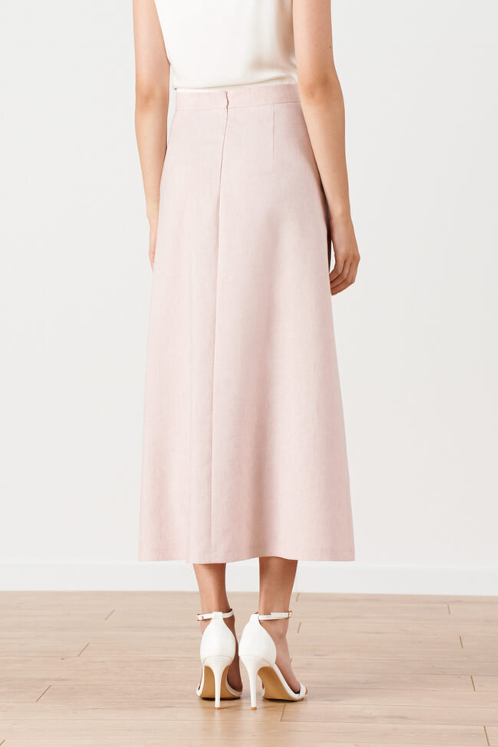 4889 Юбка женская (розовый меланж)