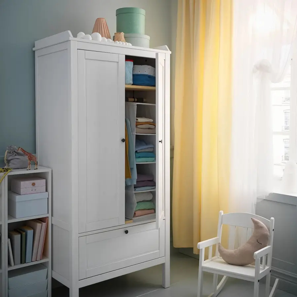 Шкаф детский - IKEA SUNDVIK, 80x50x171 см, белый, СУНДВИК ИКЕА