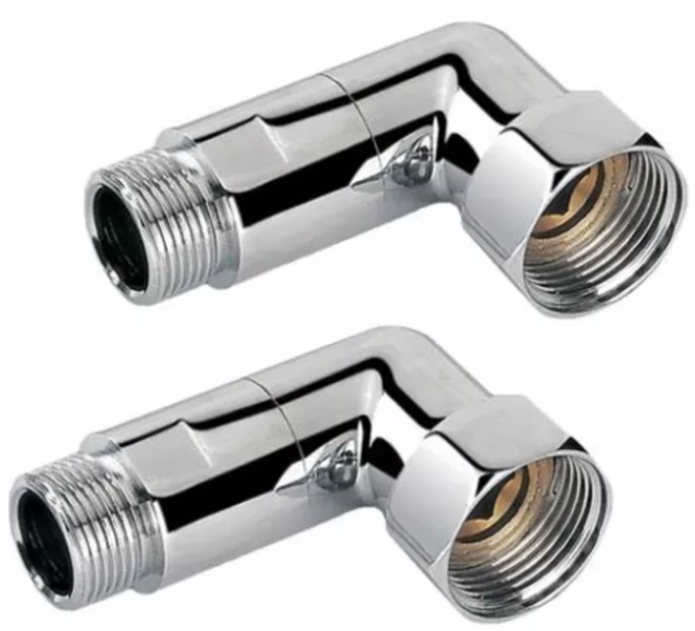 Соединитель для полотенцесушителя 2 шт. угловой  г/ш  3/4 х1/2