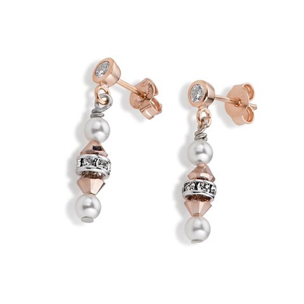 *Серьги Coeur de Lion Rose Gold *4828/21-1620