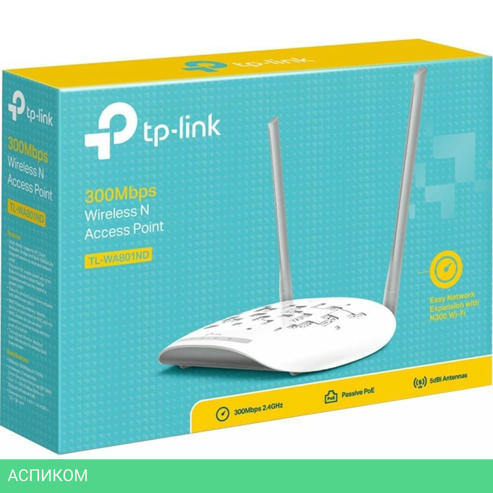 Точка доступа TP-Link N300 (TL-WA801N)