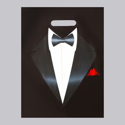 Пакет «Смокинг» полиэтиленовый с вырубной ручкой (30х40 см)