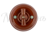 Выключатель фарфоровый ретро, коричневый, МезонинЪ, GE70404-04 / 1 и 2 группы света
