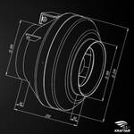 Вентилятор канальный ВКК-200 E