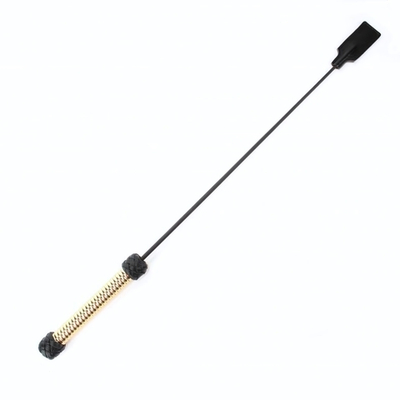 Чёрный профессиональный стек с золотистой рукоятью - 75 см. (Цвет: черный с золотым)